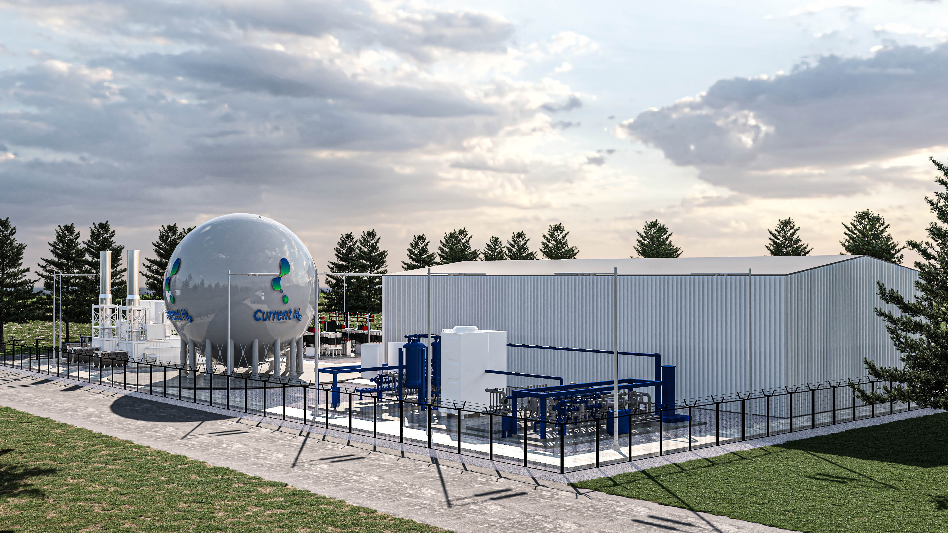 Rendering of the Kincardine Hydrogen Peaker Plant